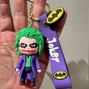 JOKER keychain / bag charm 3D Figurine logo charm and wristlet